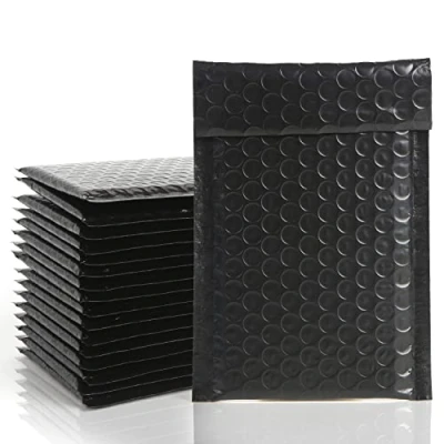 Image of VEYLIN Bubble Mailers,50PCS Poly Mailers Small Padded Envelopes for Shipping, Mailing, Packaging(110x190mm Black)