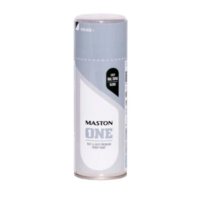 Image of Maston Spray Paint ONE Gloss Grey RAL7040 400ml