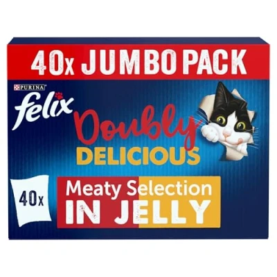 Image of FELIX Doubly Delicious Countryside Selection in Jelly Wet Cat Food 40x85g