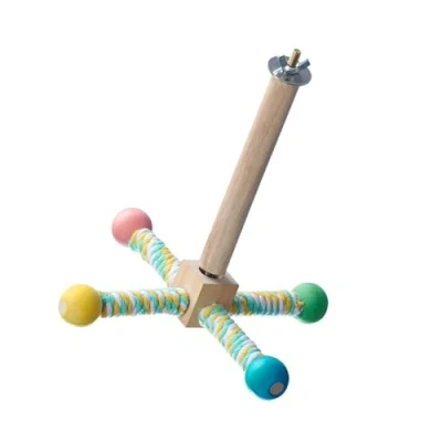 Image of RPFROP Birdcage Entertainment Rotating Pinwheel Toy Exercise Windmill Activity For Parakeets Budgies Bird Supply