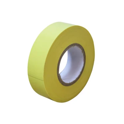 Image of Faithfull FAITAPEPVCY Yellow PVC Electrical Tape 19 mm x 20 m