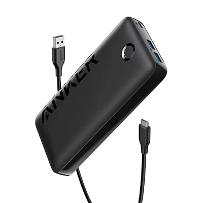 Image of Anker Power Bank, 20W Portable Charger with USB C Fast Charging, 335 (PowerCore 20000mAh), Works for iPhone 16/16 Plus/16 Pro/16 Pro Max/15/14 Series, Samsung, iPad Pro, AirPods, Apple Watch, and More