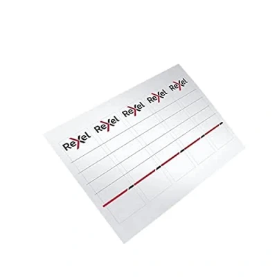 Image of Rexel Printable Card Spine Labels for 50 mm Lever Arch File, Pack of 80, 2115550