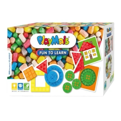 Image of PlayMais Fun to Learn Colors &amp; Forms Educational Toy for Kids from 3 Years Craft kit with 500 Coloured, 14 templates Instructions Crafting stimulates Creativity Motor Skills Natural