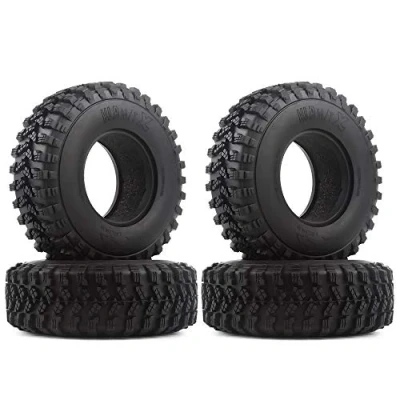 Image of INJORA RC Wheel Tyre 4PCS 1.9 Rubber Set Tires for 1:10 Rock Crawler Axial SCX10 III AXI03007 D90 TF2 MST Tamiya