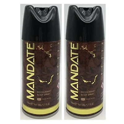 Image of (TWO PACKS) Mandate Deodorant Body Spray 150ml