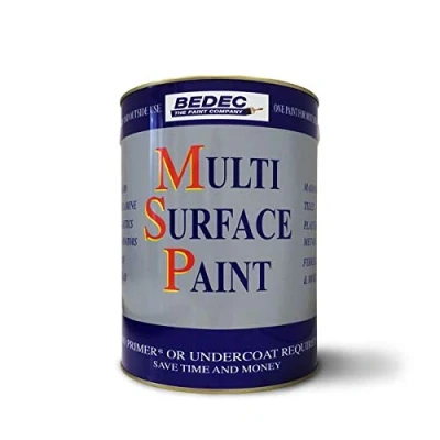 Image of Bedec Multi Surface Paint Soft Matt Anthracite Grey 750ml