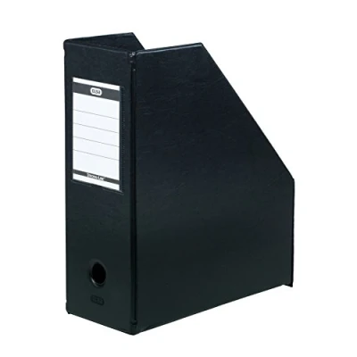 Image of Elba Plastic Magazine File Black (Pack of 5), 100400637
