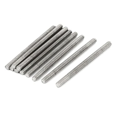 Image of Sourcingmap M4 x 60mm 304 Stainless Steel Fully Threaded Rod Bar Studs Hardware 10 Pcs