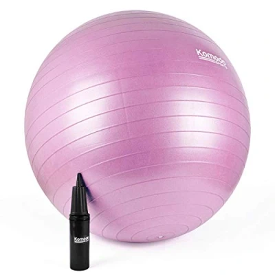 Image of TekBox KOMODO Exercise Ball for Yoga Pilates Fitness Pregnancy (85cm, Pink)