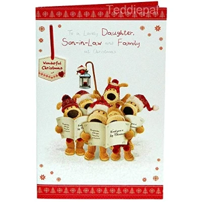 Image of Boofle lovely daughter son in law and family christmas card