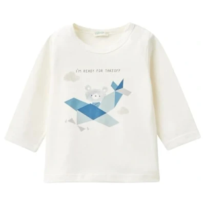 Image of United Colors of Benetton T Shirt M/L 3ATNA1055 Short Sleeve Shirt,