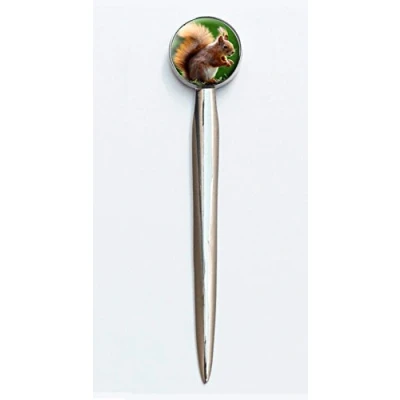 Image of Squirrel Design On A Lovely Polished Letter Opener Ideal Birthday Gift Comes Boxed N75