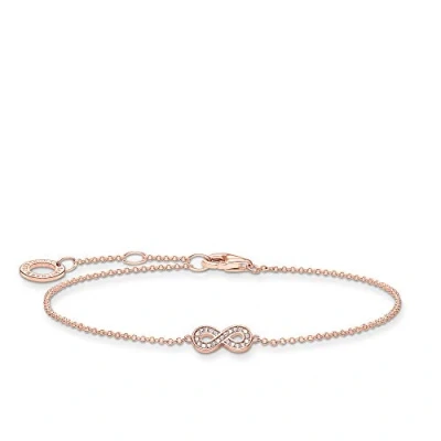Image of Thomas Sabo Infinity Bracelet 925 Sterling Silver, 16,00 19,00 cm, Silver