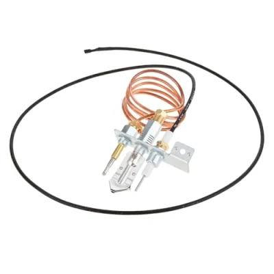 Image of gohantee Safety Burner Pilot Kit, M9x1 Thermocouple 9.5 Spark Ignition Gas Water Heater Propane Igniter Kit DIY Replacement Parts for Natural Heater, Fire Pit, Fireplace