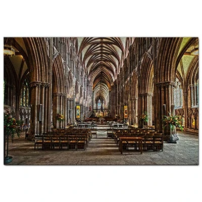 Image of UK England Lichfield Cathedral Jigsaw Puzzle 1000 Piece Game Artwork Travel Souvenir 50x70CM