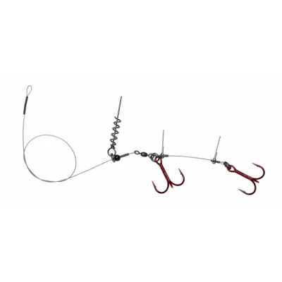 Image of Savage Gear Linethru Corkscrew Rig 2X#1/0 45cm 31kg 2pcs Stingers