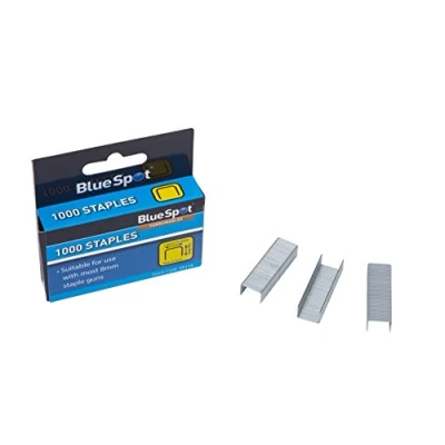 Image of Blue Spot Tools 35114 Crown Flat Wire Staples Style, Silver