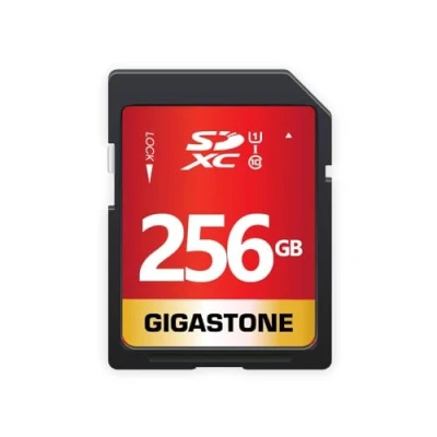 Image of Gigastone 256GB SD Card UHS I U1 Class 10 SDXC Memory for Full HD Video Canon Nikon Sony Panasonic Digital Camera, with 1 Mini case