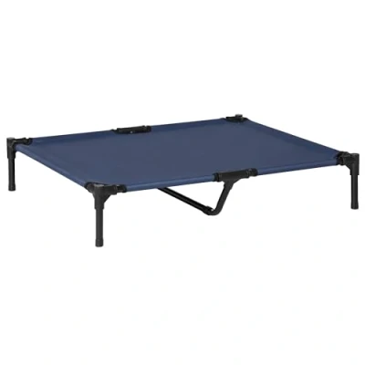 Image of PawHut Portable Elevated Pet Bed to Raise Relax Area for Dogs and Cats with Metal Frame (Large)