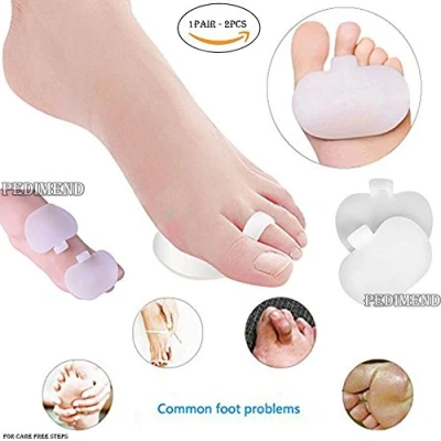 Image of Pedimend Silicone Gel Forefoot Pad &amp; Toe Separator (1PAIR) Metatarsal Pads Morton&#039;s Neuroma Relax Pressure Points Alleviates Tension Foot Impact Cushion Care