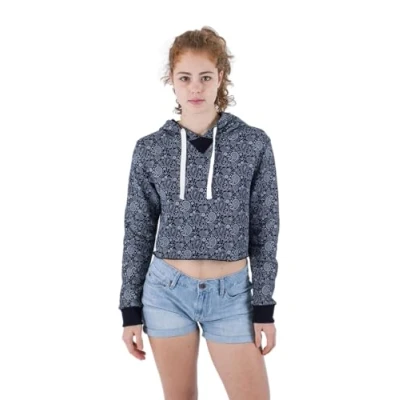 Image of Hurley Womens Oceancare Paisley Fleece Top Black