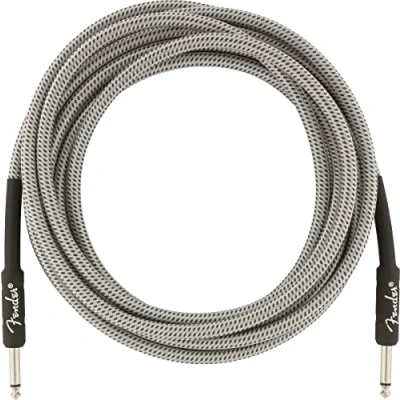 Image of Fender 15 Foot Professional Tweed Instrument Cable, Straight Straight, White 1 Pack
