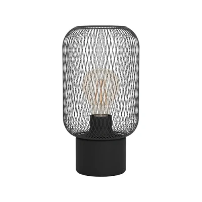 Image of EGLO Wrington table lamp, height 28.5 cm, black, steel