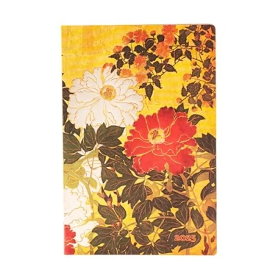 Image of Kalendarz Paperblanks 2025 Natsu Mini tygodniowy HOR Flexi: tydzień na dwóch stronach, zamykany gumkę, Papier 100 GSM