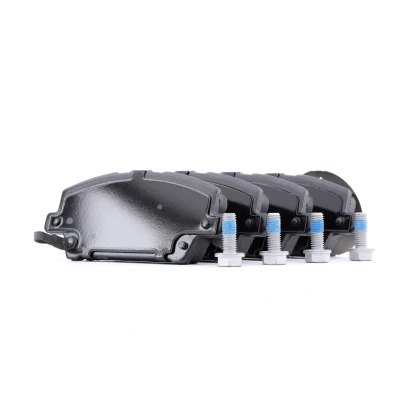 Image of 45022SMGE00, 45022SMGE01, 45022SMGE50, 45022SMGE50S1, 45022SMGE51 Brake pad set FEBI BILSTEIN 16802 Front Axle with acoustic wear warning
