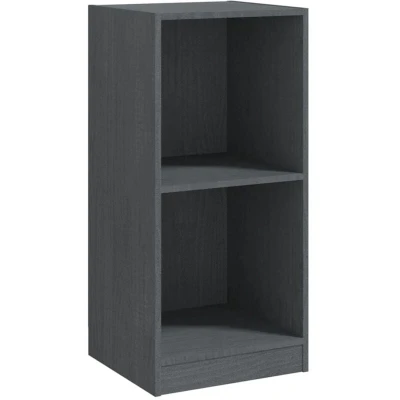 Image of vidaXL Side Cabinet Grey 35.5x33.5x76 cm Solid Pinewood