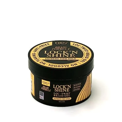 Image of EBIN New York Braid Formula Lock N Shine Extreme Firm Hold Gel 236 ml