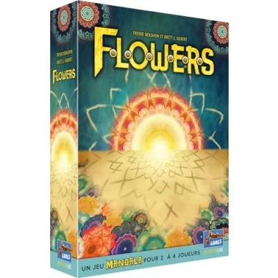 Image of Lookout Flowers: A Mandala Game Board Ages 10+ 2 4 Players 20 30 Minutes Playing Time