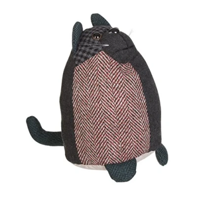 Image of Premier Housewares Heritage Cat Door Stop Large, Green
