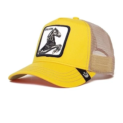 Image of Goorin Bros. The Stallion Horse Yellow Adjustable Trucker Cap