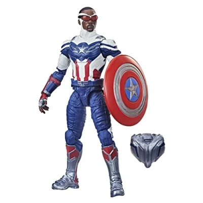 Image of Hasbro Marvel Avengers Legends Series 15 cm Action Figure Toy Captain America: Sam Wilson Premium Design And 2 Accessories, For Kids Age 4 Up multicolor