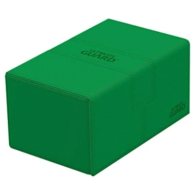 Image of Ultimate Guard UGD011238 Twin Flip&#039;n`Tray 160+ XenoSkin Monocolour Green Card Box