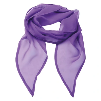 Image of Premier Unisex Adult Colours Chiffon Scarf (Rich Violet) One Size