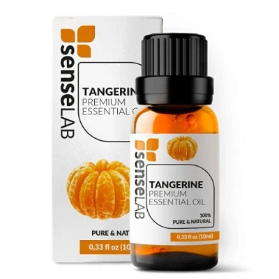 Image of SenseLAB Tangerine Essential Oil 100% Pure Extract Tangerines Oils Therapeutic Grade Citrus Hair Care for Diffuser and Humidifier (10 ml)