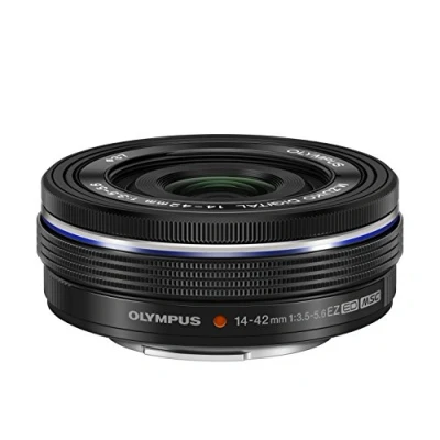 Image of Olympus M.Zuiko Digital 14 42 mm F3.5 5.6 EZ Lens, Standard Zoom, Suitable for All MFT Cameras (Olympus OM D &amp; PEN Models, Panasonic G Series), Black