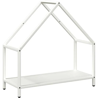 Image of vidaXL Firewood Rack White 60x25x60 cm Cold rolled steel