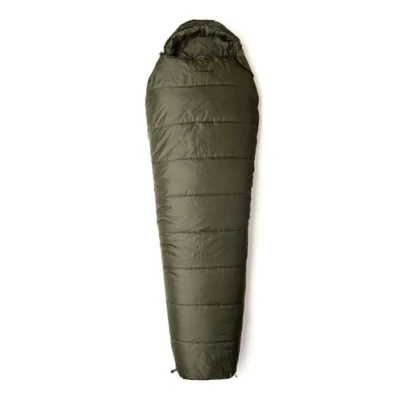 Image of Snugpak Sleeper Lite WGTE Sleeping Bag Mummy with Isofibre Insulation, Adjustable Hood, Shoulder Baffle, Side Zips, Anti Snag Zipper for Camping &amp; Cold Weather Olive
