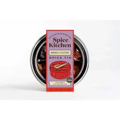 Image of Spice Kitchen African &amp; Middle Eastern Collection Tin with 9 Cooking Spices recipe booklet included