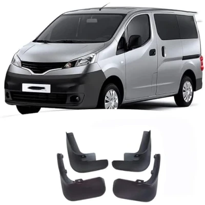 Image of 4 Pcs Car Mud Flaps for Nissan NV200 MPV 2009 2019,Waterproof Mudguards Front Rear Wheel Splash Guards Full Protection Accessories