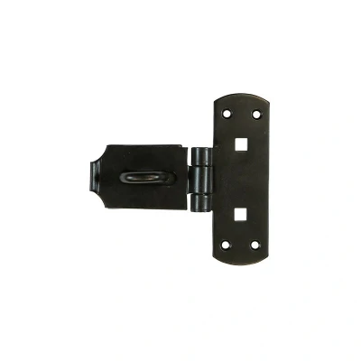 Image of 3x TIMCO Vertical Pattern Bolt on Hasp &amp; Staple Heavy Duty Black VHS6BP