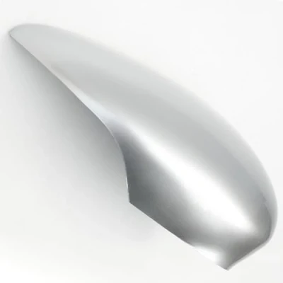 Image of Underground Parts Moondust Silver Right Offside Drivers Side Door Wing Mirror Cover Cap for Ford Fiesta mk7 2008 2017