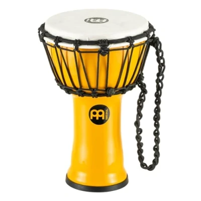 Image of Meinl Percussion JRD Djembe Instrument Very Small Handdrum Travel Diameter 7 Inches Plastic, Yellow (JRD Y)
