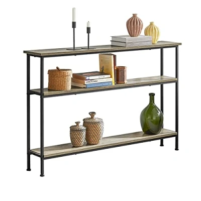 Image of SoBuy FSB49 PZ, Console Table Hall Living Room Sofa Narrow Side End with 3 Shelves, W120 x D20 H77cm