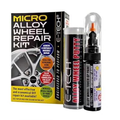 Image of E TECH Micro Car Alloy Wheel Refurbishment Kit BLACK