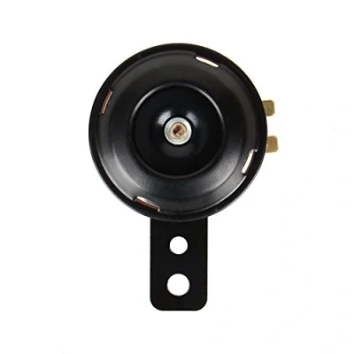 Image of Loud 12V Car Horn + Motorbike Motorcycle Horn, 105 Decibel Universal Waterproof Round Loudspeaker for Moped Scooter Atv